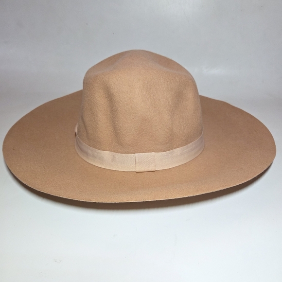 Wallaroo Aspen Wool Indie Boho Minimalist Neutral Fedora Women's Classic Hat. - Picture 4 of 9